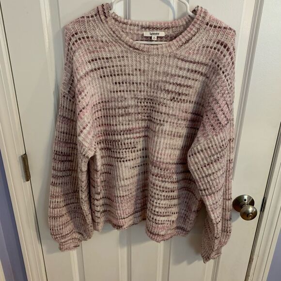 Splendid collection medium wool sweater purple pink - Picture 2 of 5